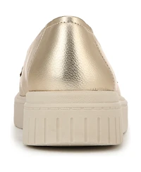 LifeStride Women's Geneva Closed Round Toe Platform Penny Loafers