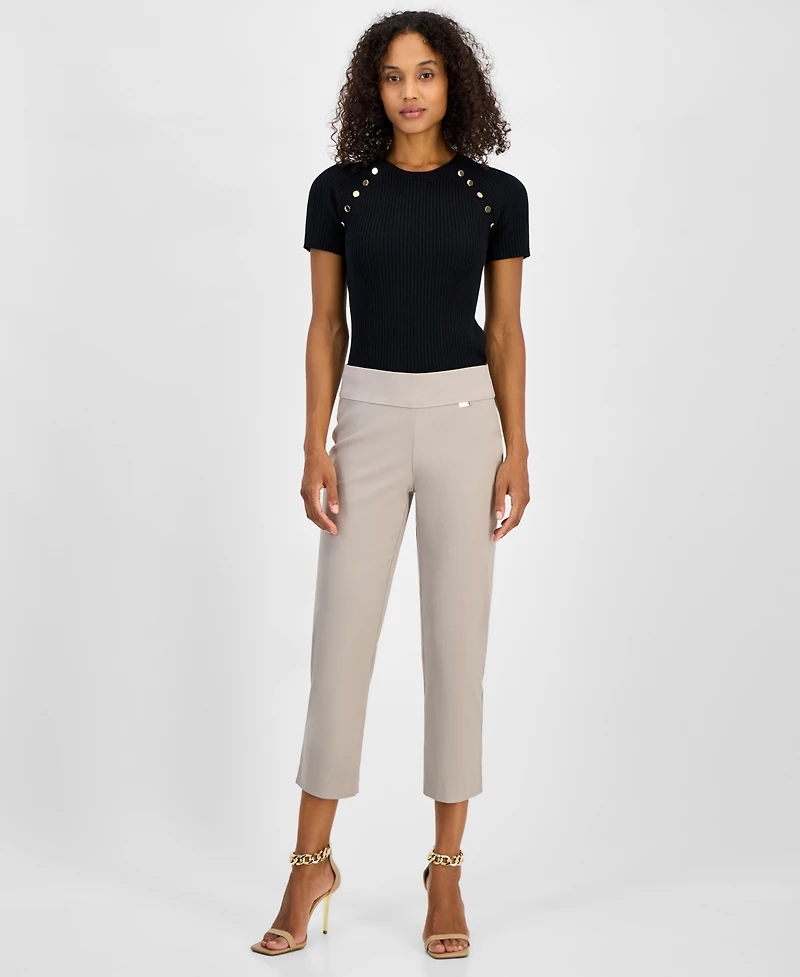 I.n.c. International Concepts Women's Cropped Pull-On Pants, Exclusively at Macy's