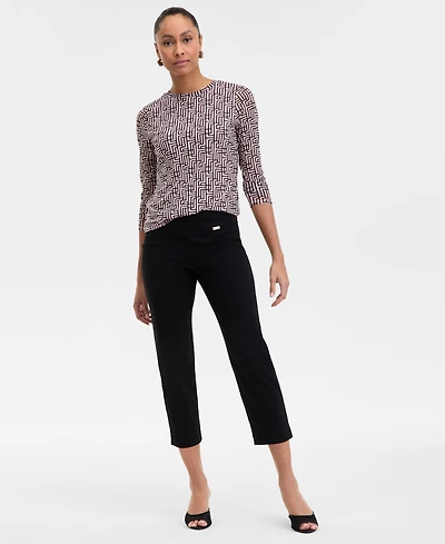 I.n.c. International Concepts Women's Cropped Pull-On Pants, Exclusively at Macy's
