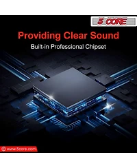 5 Core Podcast Equipment Bundle All in One Podcast Kit w Condenser Microphone Perfect for Recording Broadcasting Live Streaming - Rm 4 B