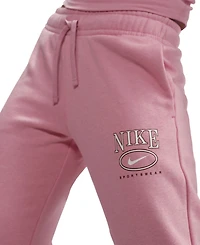 Nike Sportswear Women's Club Fleece Mid-Rise Wide-Leg Logo Pants