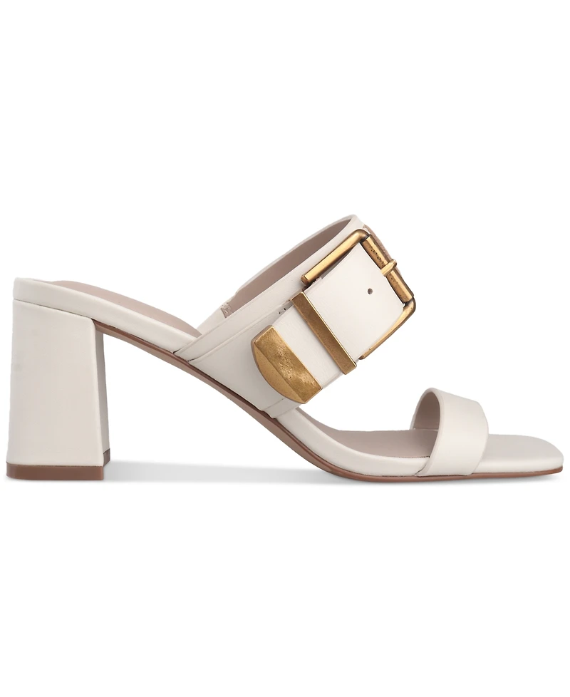 Giani Bernini Women's Hillarry Buckle Block Heel Dress Sandals, Created for Macy's