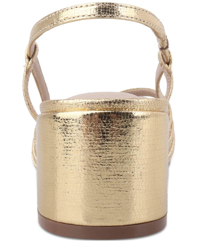 Giani Bernini Women's Myrahh Cagey Slingback Block Heel Dress Sandals, Created for Macy's