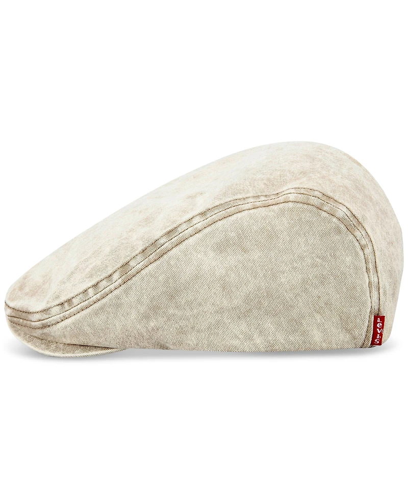 Levi's Men's Snow Washed Flat Top Ivy Cap
