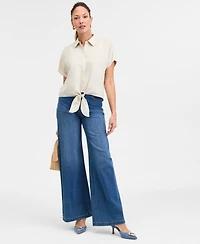 I.n.c. International Concepts Women's Tie-Front Blouse