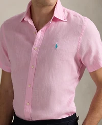 Polo Ralph Lauren Men's Short-Sleeve Linen Button-Up