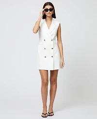 French Connection Women's Whisper Sleeveless Tux Dress