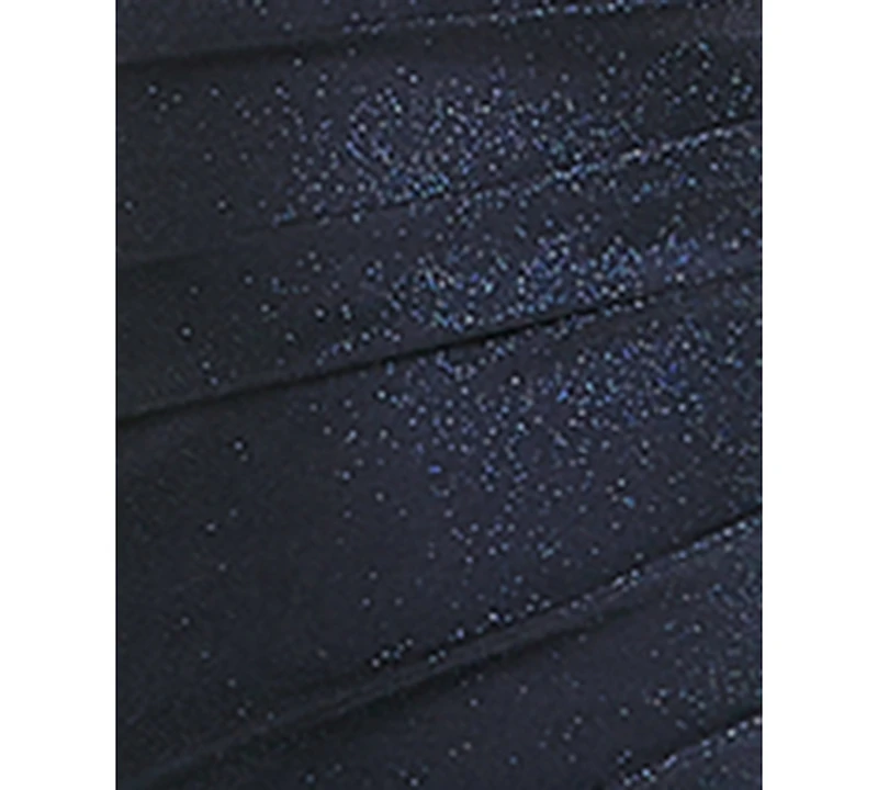 Emerald Sundae Juniors' Glittered Satin Corset Gown