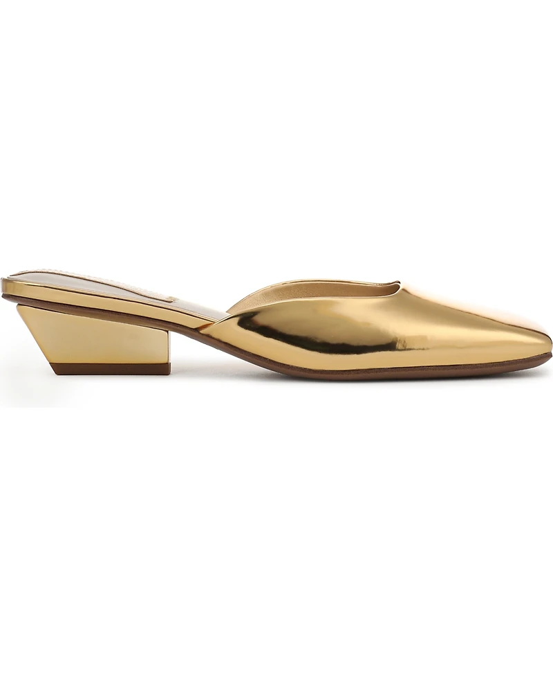 Franco Sarto Women's Nicola Square Toe Sculpted Heel Mules