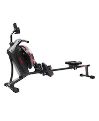 Sunny Health & Fitness Hydro + Dual Resistance Smart Magnetic Water Rowing Machine