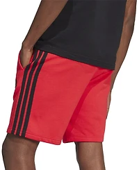 adidas Men's Essential Three Stripes Fleece Shorts