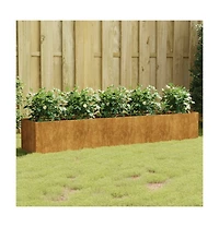 Garden Raised Bed 78.7"x15.7"x15.7" Corten Steel