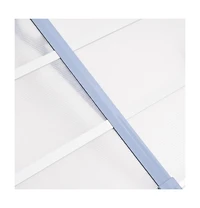 Door Canopy Gray and Transparent 94.1"x35.4" Polycarbonate