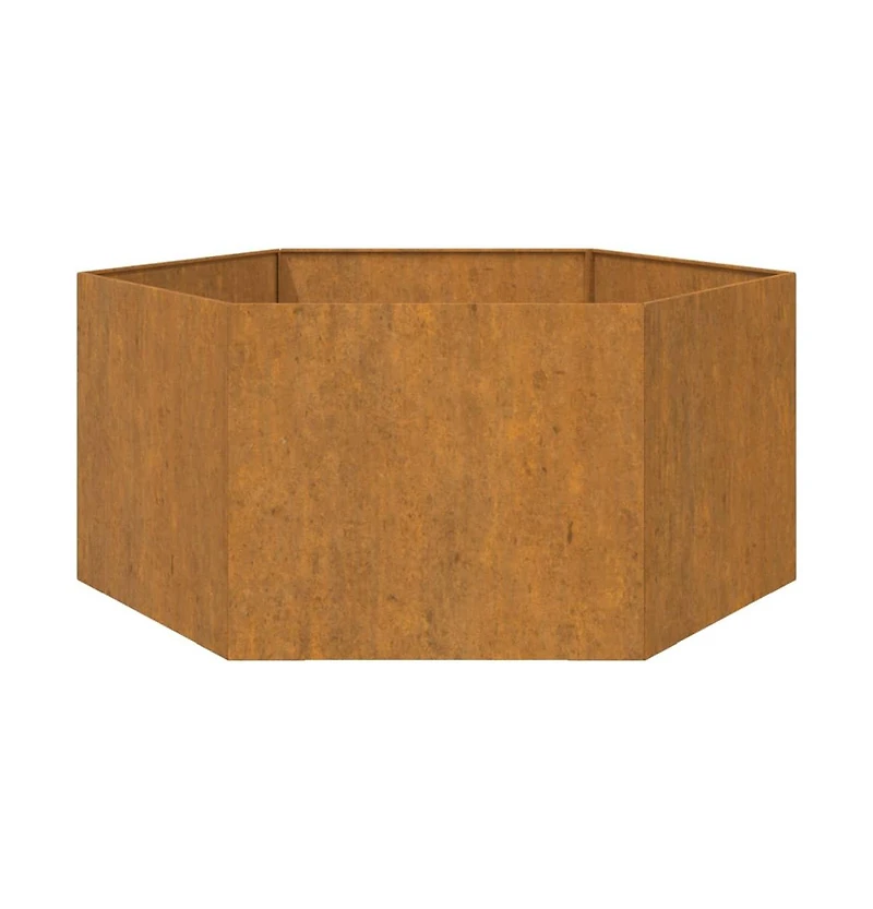 Planter Rusty 35.4"x35.4"x17.7" Corten Steel