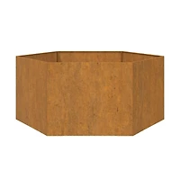 Planter Rusty 35.4"x35.4"x17.7" Corten Steel