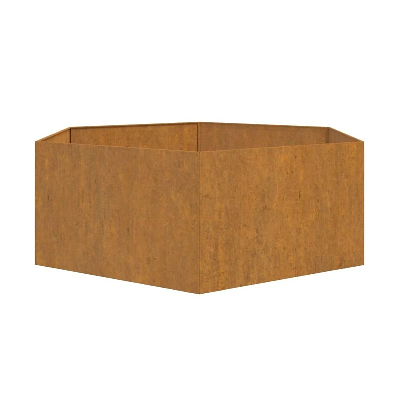 Planter Rusty 54.3"x47.2"x17.7" Corten Steel