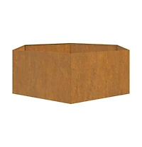 Planter Rusty 54.3"x47.2"x17.7" Corten Steel