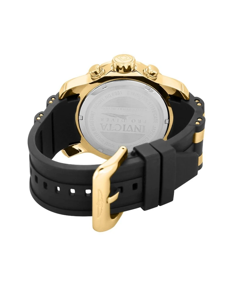 Invicta Men's Pro Diver Quartz Multifunction Black Dial Watch