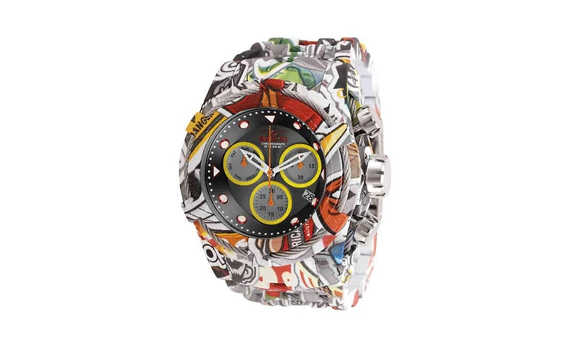 Invicta Men's 30065 Bolt Quartz Chronograph Yellow, Gunmetal Dial Watch