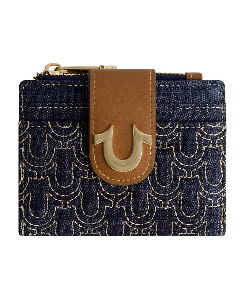 True Religion Horseshoe Quilted Small Wallet