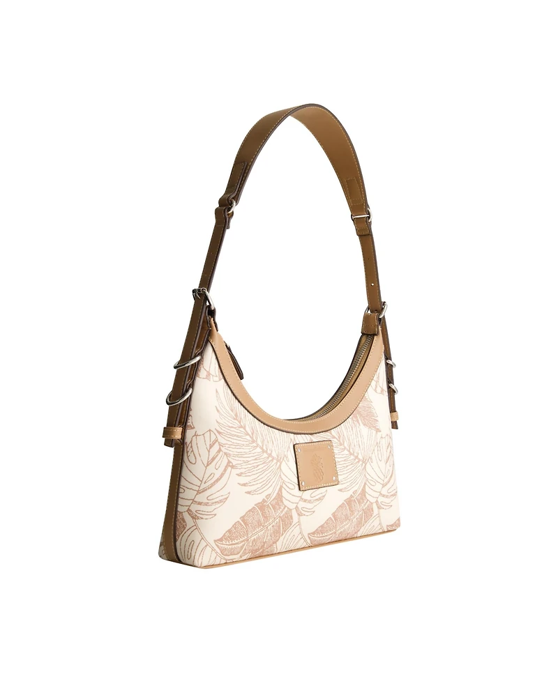 Tommy Bahama Graphic Leaf Print City Hobo