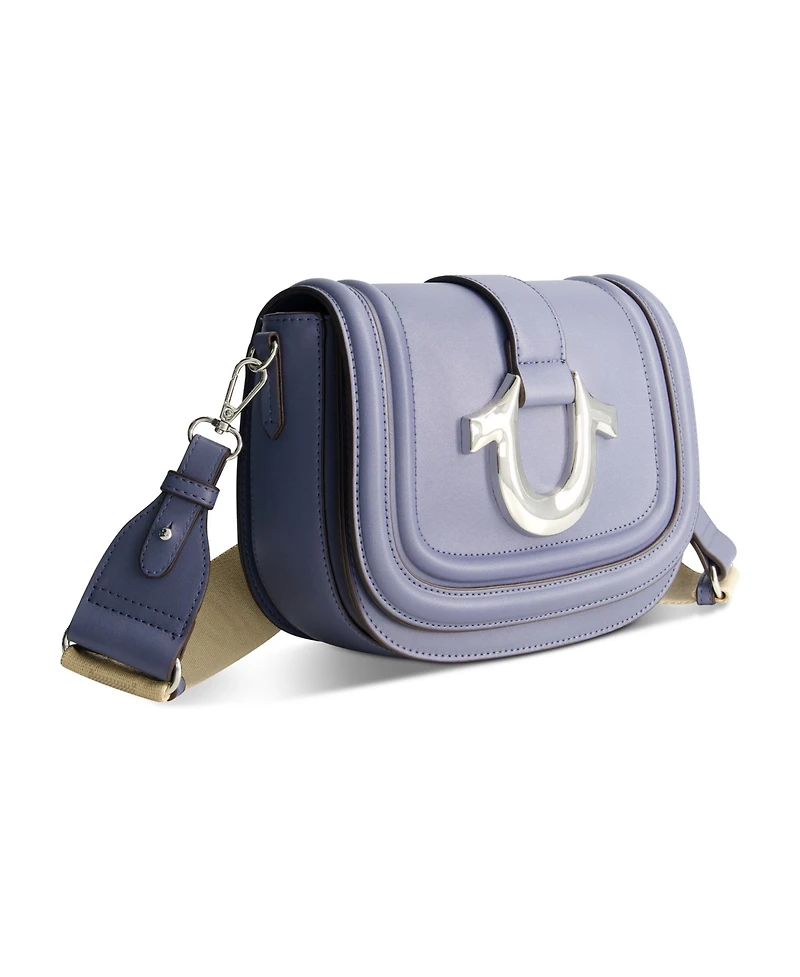 True Religion Saddle Bag with Gold Hardware