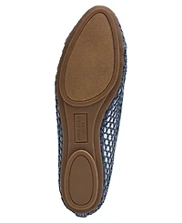 Anne Klein Women's Luci Raffia Cap Toe Ballet Flats