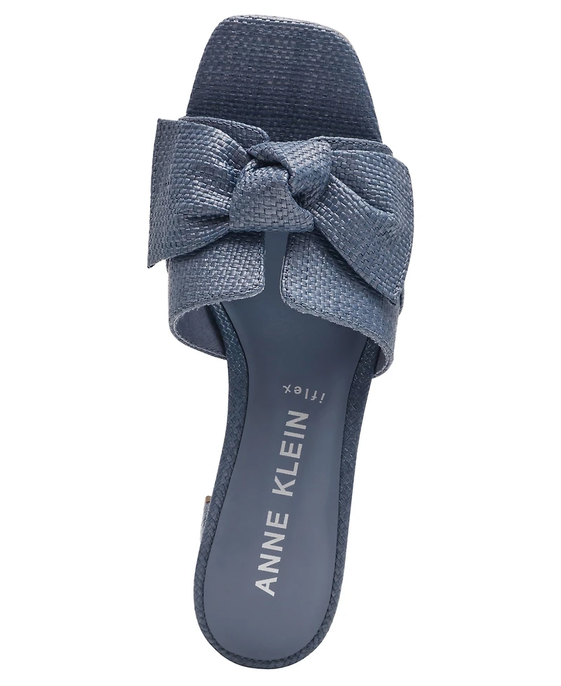 Anne Klein Women's Kizmet Knot Block Heel Dress Sandals