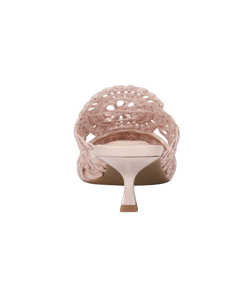 Bandolino Women's Melvana Woven Kitten Heel Sandals