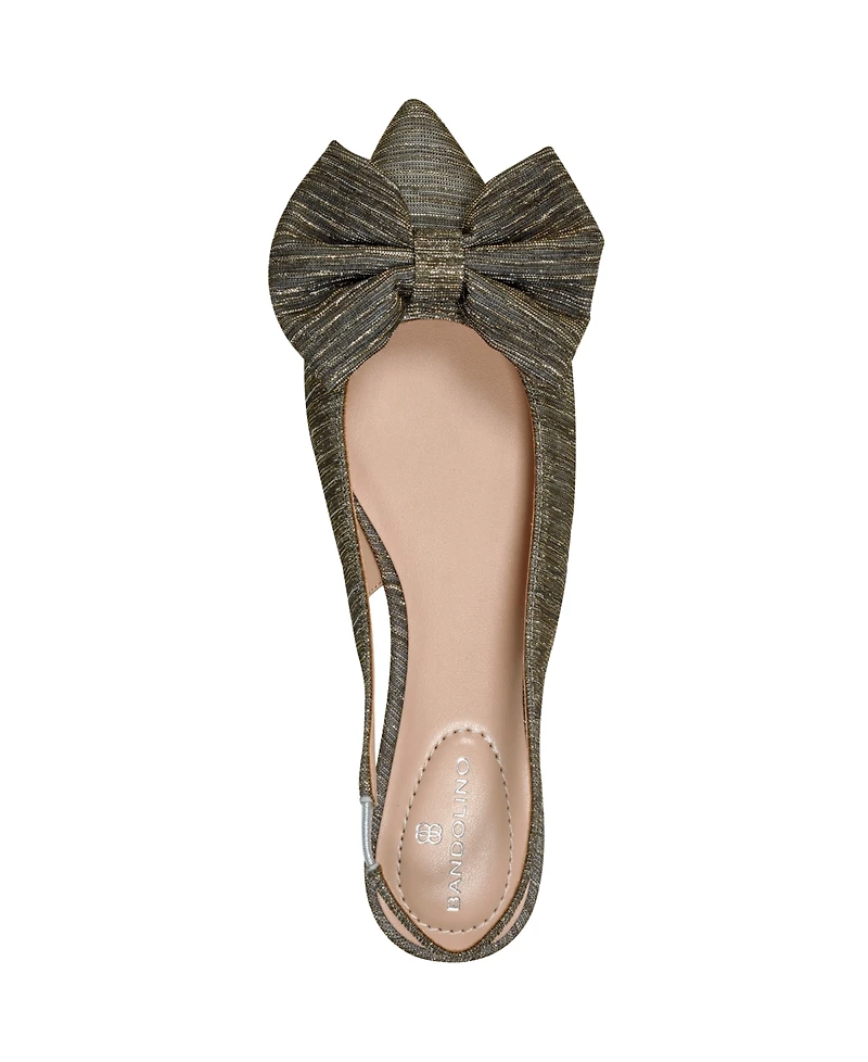 Bandolino Women's Simona Bow Slingback Flats