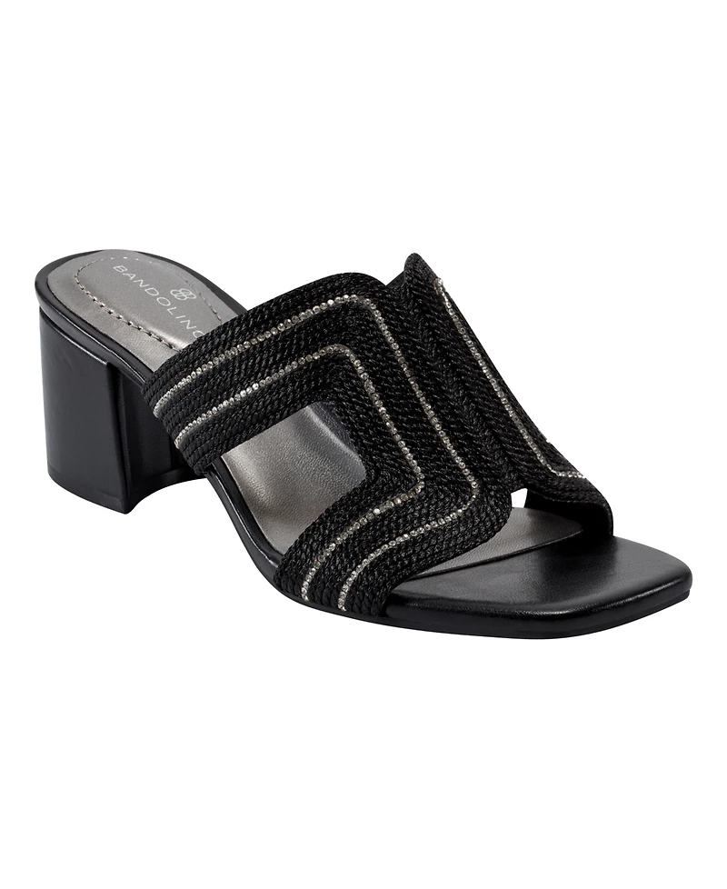 Bandolino Women's Molane Embellished Block Heel Sandals