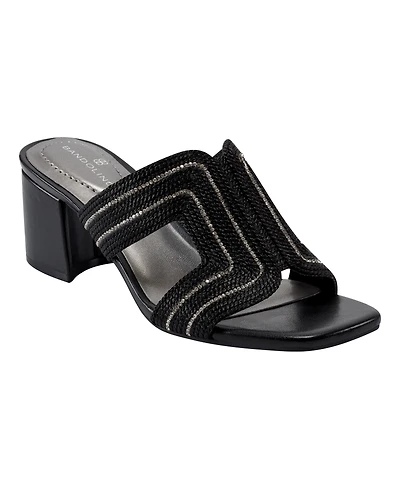 Bandolino Women's Molane Embellished Block Heel Sandals