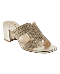 Bandolino Women's Molane Embellished Block Heel Sandals