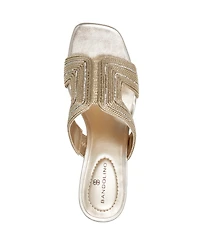Bandolino Women's Molane Embellished Block Heel Sandals