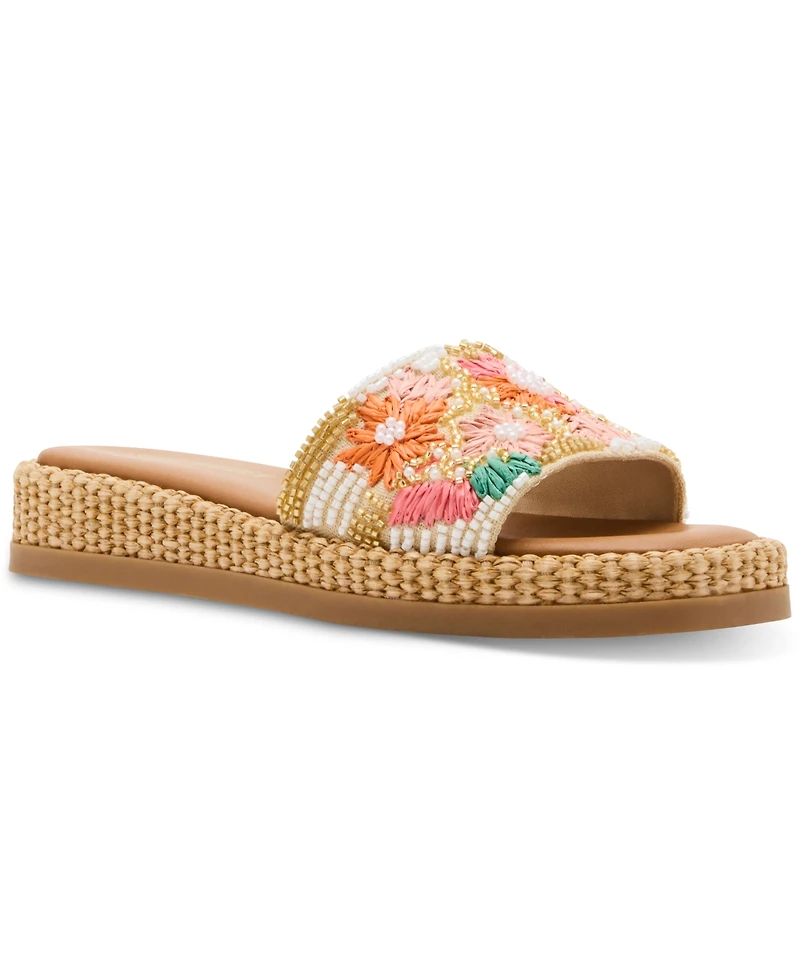 Steve Madden Women's Boardwalk Espadrille Slide Sandals