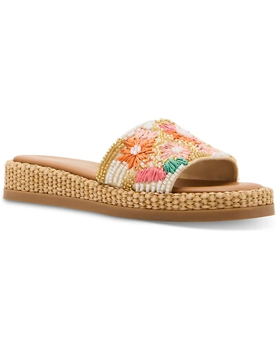 Steve Madden Women's Boardwalk Espadrille Slide Sandals