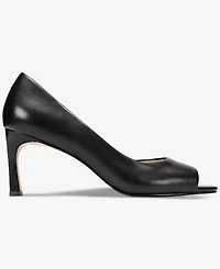 Giani Bernini Women's Valorr Peep Toe d'Orsay Leather Pumps, Created for Macy's