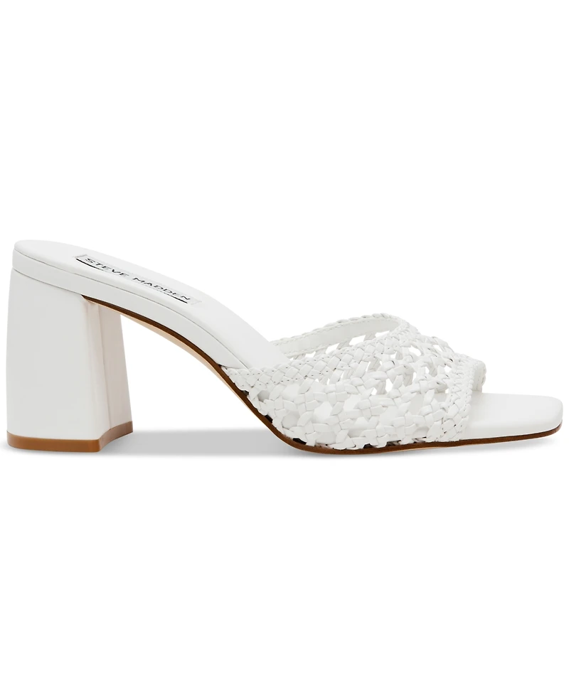 Steve Madden Women's Mania Woven Block-Heel Sandals
