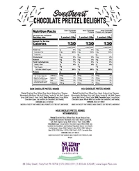 Sugar Plum Chocolates Valentine's Day Sweetheart Pretzel Delights, 8 Pieces