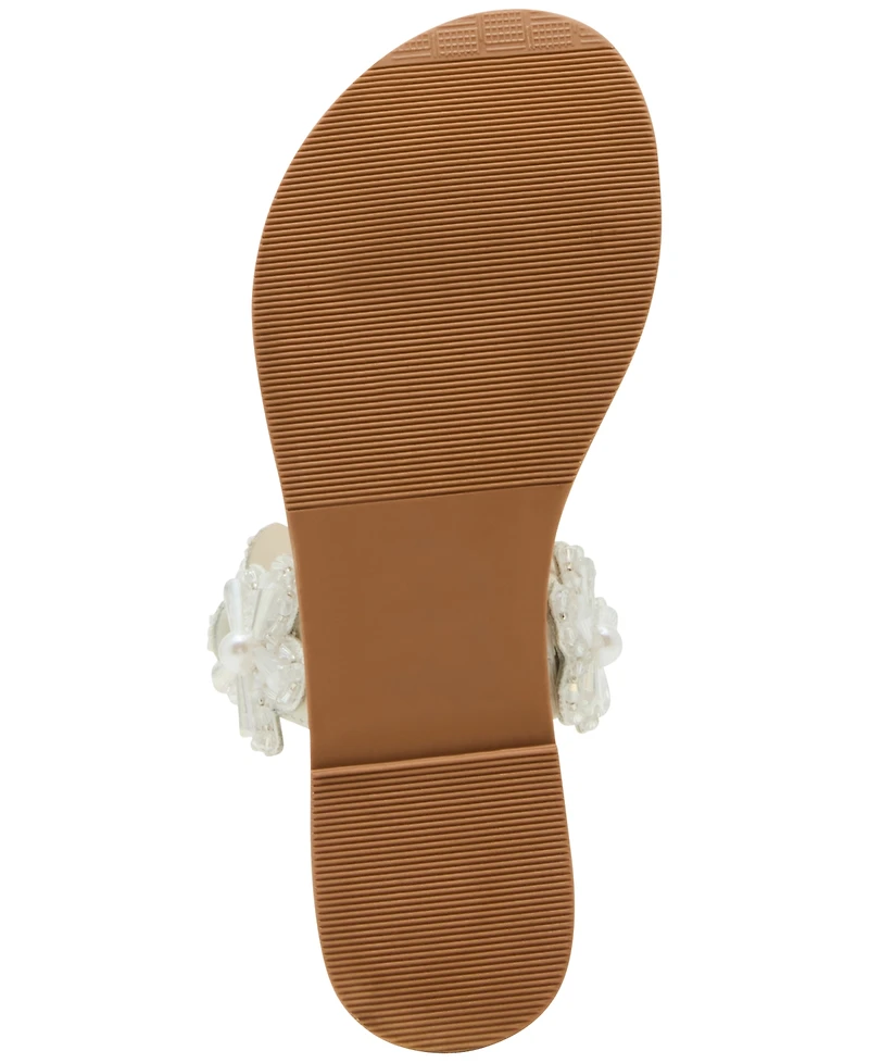 Steve Madden Women's Emmey Flower Detailed Slide Sandals