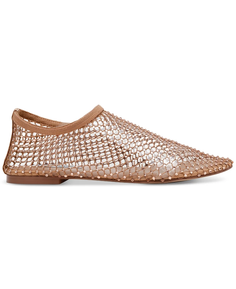 Steve Madden Women's Mino Mesh Rhinestone Flats