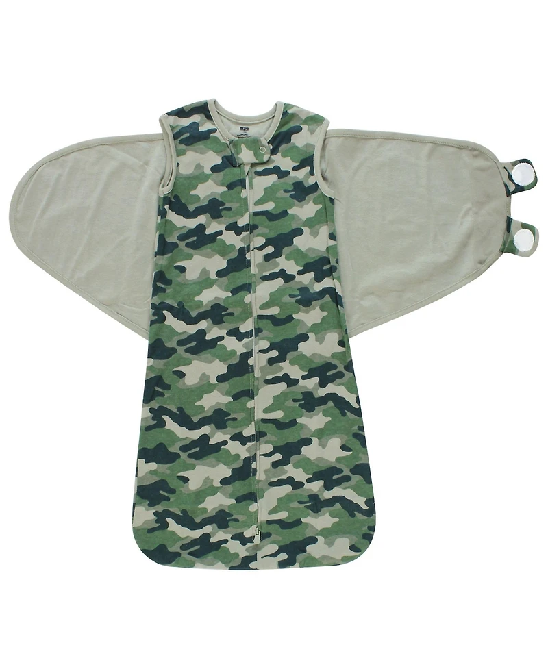 Hudson Baby Boys Unisex Adjustable Swaddling Sleepwear