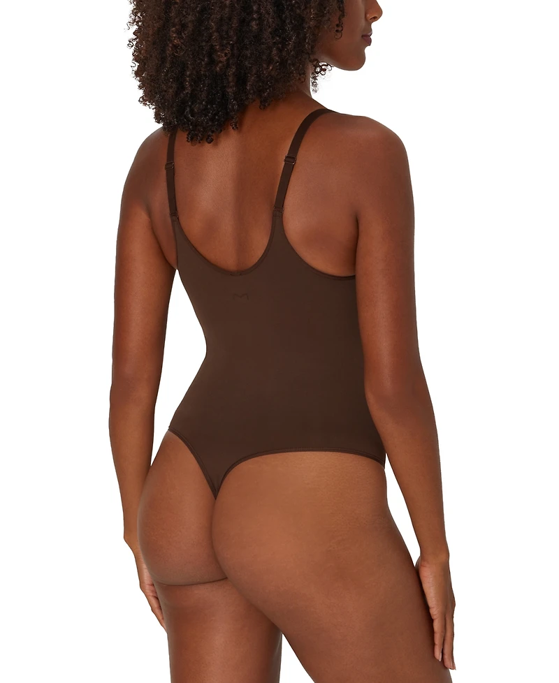 Maidenform Women's Everyday Seamless Shapewear Thong Bodysuit DMS830