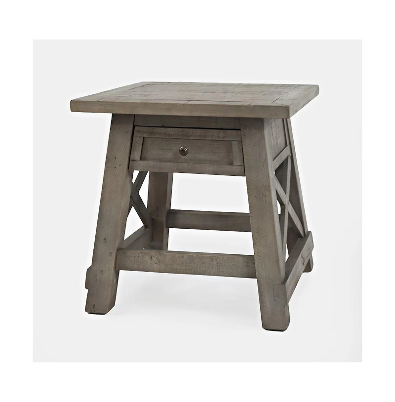 Outer Banks Reclaimed Pine Usb Charging End Table
