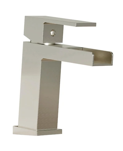 Single Hole Single-Handle Bathroom Sink Faucet With Deck Plate Pop Up Drain With Overflow in Matte Black