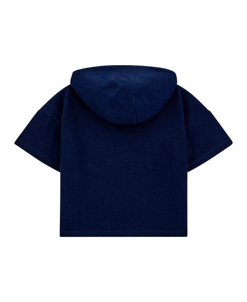 Guess Big Girls Hooded Short Sleeve Active Top