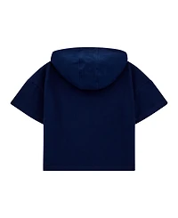 Guess Big Girls Hooded Short Sleeve Active Top