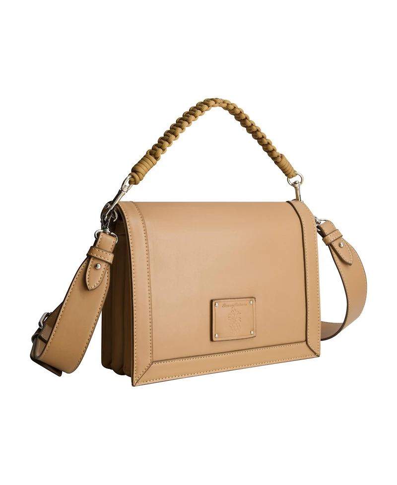 Tommy Bahama Debossed Logo Flat Messenger Bag