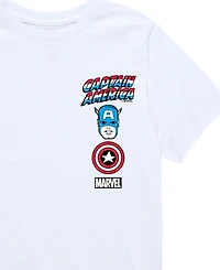 Captain America Boys Logos Graphic T-Shirt