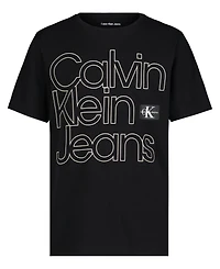 Calvin Klein Big Boys Side By Short Sleeve T-Shirt